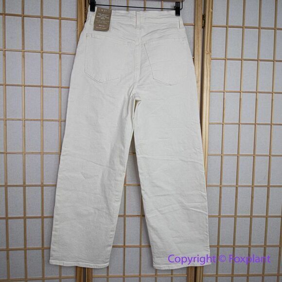 NEW Madewell The Perfect Vintage Wide-Leg Crop Jean‎ Tile White, 27 - Picture 12 of 16